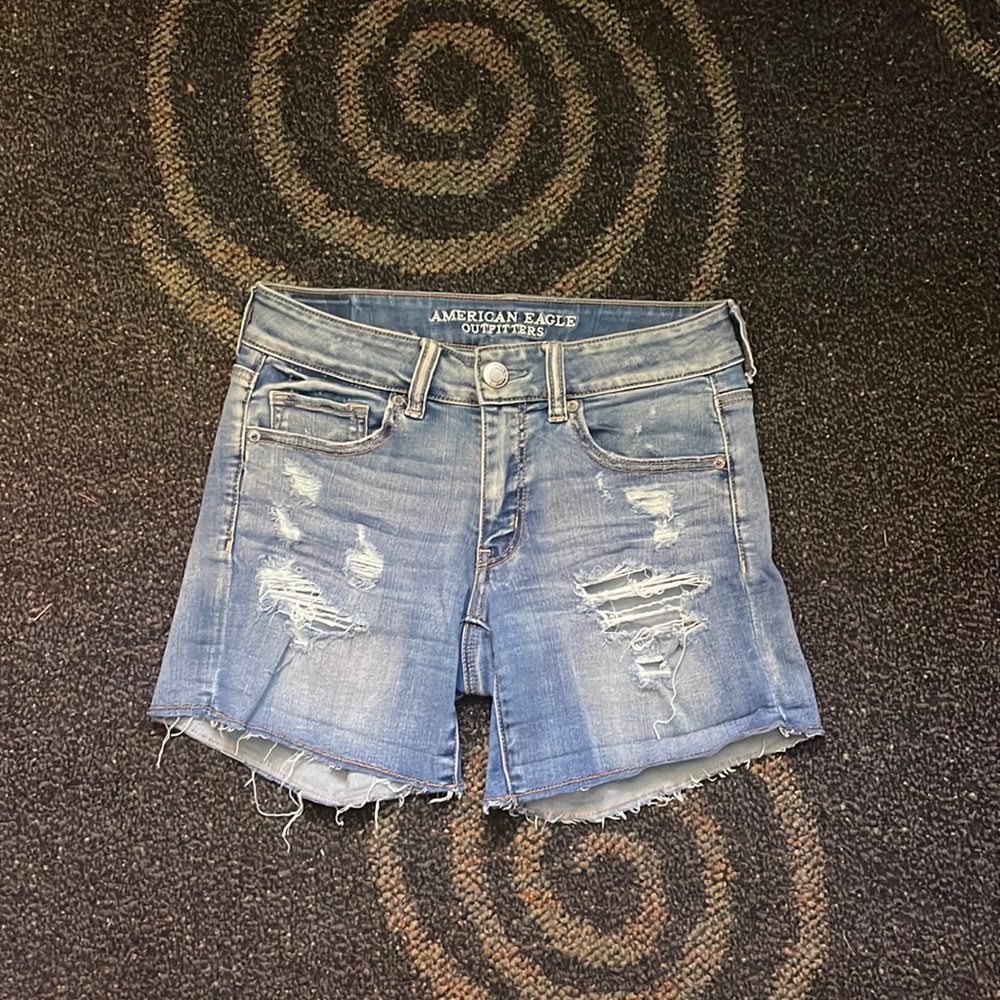 American Eagle Midi Jean Shorts